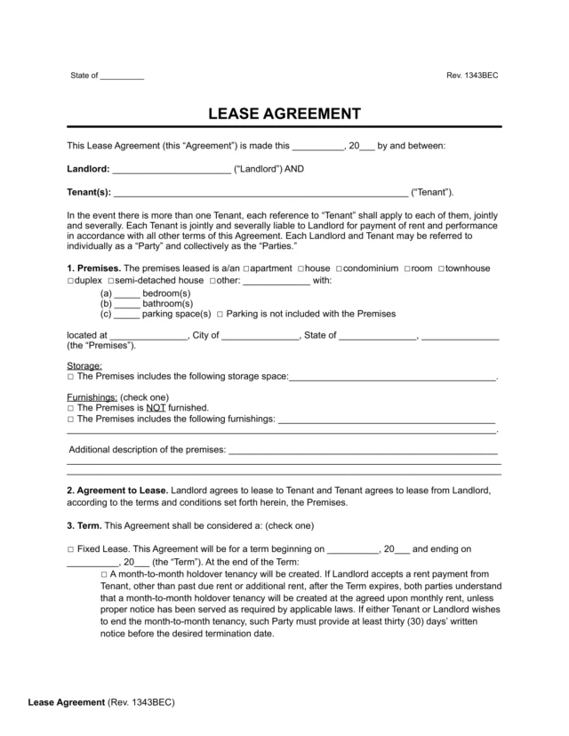Rent Agreement Preview