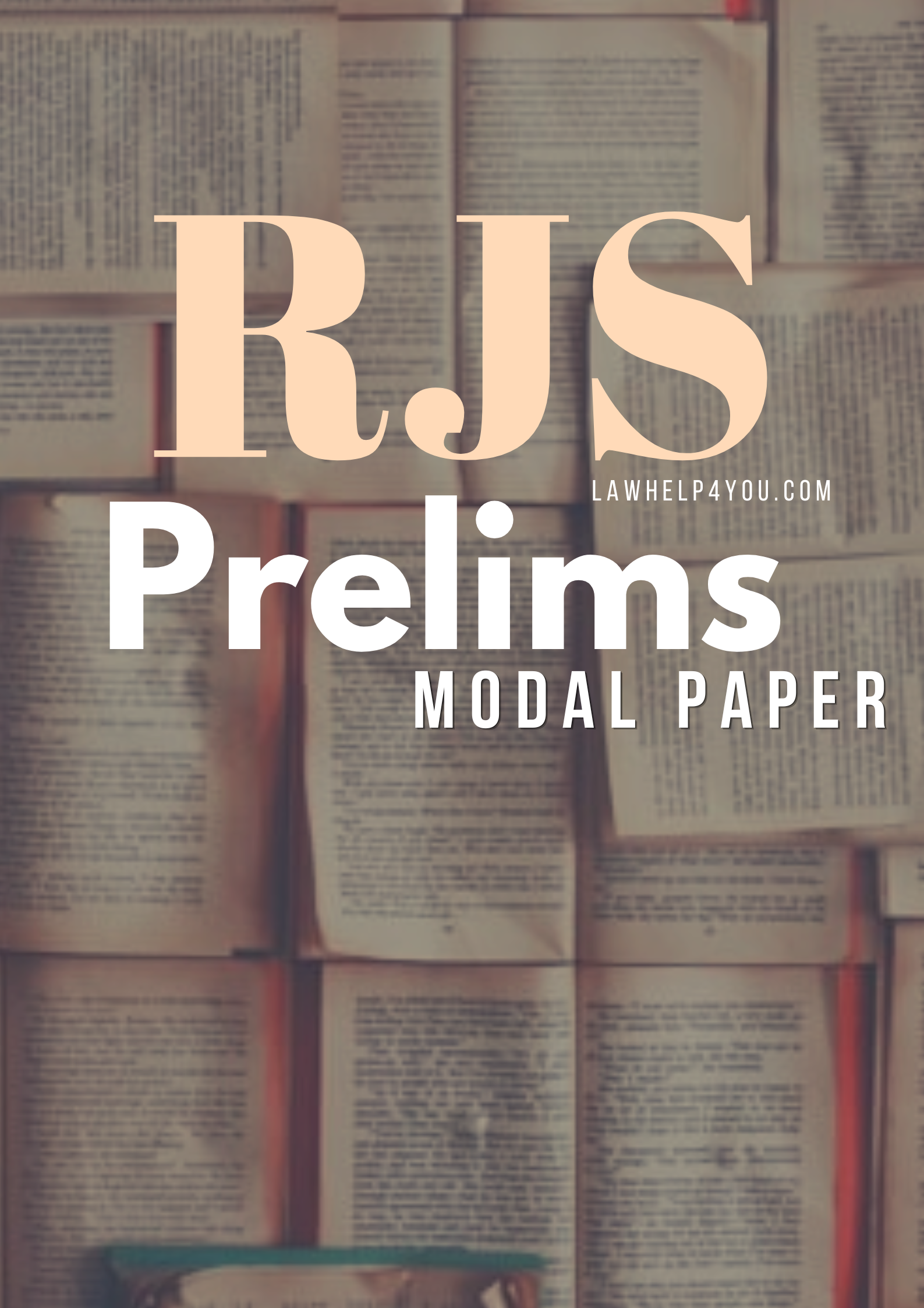 RJS Prelims Modal Paper